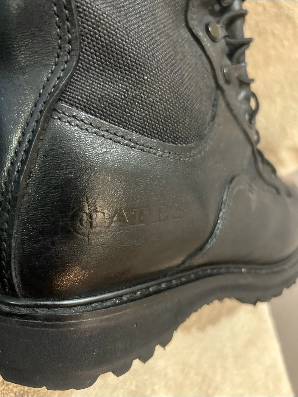 Bates military black boots